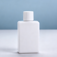 Bouteille carrée portable en plastique pour soins de beauté, petit flacon d'emballage cosmétique, approvisionnement direct usine