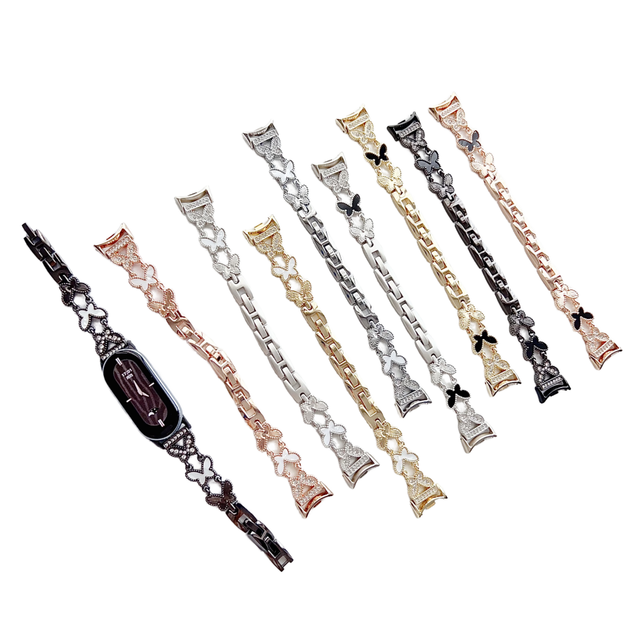 Luxury Adjustable Zinc Alloy Smartwatch Strap for Band 10/9/8 for Women