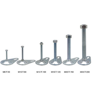 Fabricante <span class=keywords><strong>de</strong></span> China Odm Oem Rohs Zinc 7299 D 80mm M10 * 80/100/120mm <span class=keywords><strong>Nivelador</strong></span> <span class=keywords><strong>de</strong></span> montaje antivibración económico <span class=keywords><strong>de</strong></span> acero fijo - Product Image 4