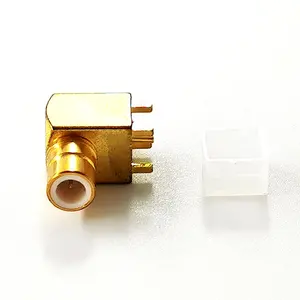 定制工厂电气防水SMB公插孔印刷电路板安装直角射频同轴连接器