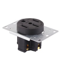Prise de charge pour véhicule électrique Sixpence American 250V 50A 3 pôles 4 fils NEMA 14-50R avec protection anti-déconnexion, modèle EVtype2toTesla