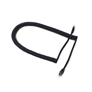 Câble téléphonique spiralé RJ12 6P6C 28AWG, cordon téléphonique rétractable à ressort, câble d'extension en PU pour téléphone, appareil <span class=keywords><strong>VoIP</strong></span> - Product Image 5