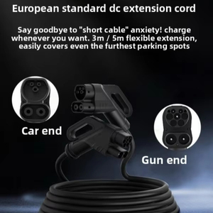 Câble d'extension de charge rapide CCS2 DC 10 mètres Mâle-Femelle 350 kW pour Tesla Model Y VW ID4 Audi E-Tron Utilisation sur autoroute HPC - Product Image 1