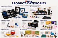 Bview — Mini Pots de peinture en acrylique métalliques pour enfants, bandes pour étudiants, Art, 3ml