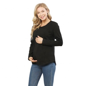 <span class=keywords><strong>Haut</strong></span> d'<span class=keywords><strong>allaitement</strong></span> NZMAN, chemise d'<span class=keywords><strong>allaitement</strong></span> pour femmes enceintes, <span class=keywords><strong>haut</strong></span> d'<span class=keywords><strong>allaitement</strong></span> en coton tricoté à manches longues avec fermeture éclair discrète - Product Image 5