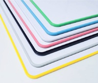 Tableau Magnétique Double Face Format A4 Portable à Cadre Plastique, Tableau d'Écriture Effaçable à Sec Personnalisé