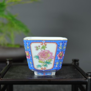 Vintage Chinois Porcelaine Belle <span class=keywords><strong>Insolite</strong></span> Esthétique Tasse À Thé Ménage Émail Couleur Tasse À La Main Exquis Thé Accessoires - Product Image 4