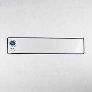 Doppel- & Einlagige Aluminium-Nummernschilder Gelb-Weiß Reflektierend EU-Größe Blanko-Nummernschild Kfz-Kennzeichen mit Prägung - Product Image 5