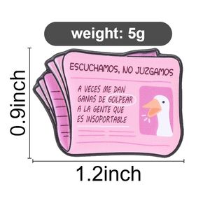Sarcastische "Golpear a La Gente" emaille pin grappige gans krant broche voor fans verzamelbaar cadeau - Product Image 6