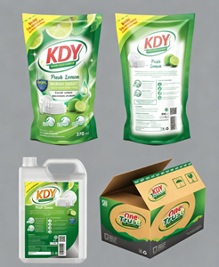 Sachet support pour liquide vaisselle en poudre de savon à lessive recyclé personnalisé de 500ml, 1l, emballage de tampons étanche à l'humidité, sacs de recharge pour le lavage - Product Image 4