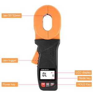 2025 thiết kế mới Trái Đất kháng thử nghiệm <span class=keywords><strong>1200</strong></span>Ω kháng 30A hiện tại 99 lưu trữ dữ liệu, báo động, mặt đất thử nghiệm, 55x32mm hàm Kích thước - Product Image 5