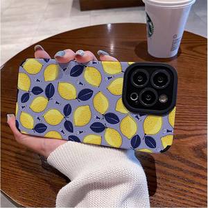 Belle Jaune <span class=keywords><strong>Citron</strong></span> Impression TPU Cuir Artificiel Housse de Téléphone Portable pour <span class=keywords><strong>Iphone</strong></span> X Xr Xs <span class=keywords><strong>11</strong></span> 12 13 14 15 16 17 Pro Max - Product Image 3