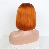 Perruque en cheveux vietnamiens bruts, cheveux alignés dans le sens de la cuticule, perruques de luxe SDD couleur piano bouclées en cheveux humains, Lace Front 14 pouces
