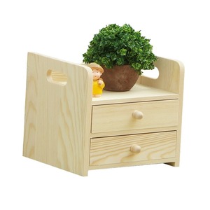 <b>Solid</b> <b>Wood</b> <b>Desk</b> Organizer Drawer Storage Box Pine Natural Color Rectangle Multipurpose Portable Standing Type Office Organizer - Product Image 5
