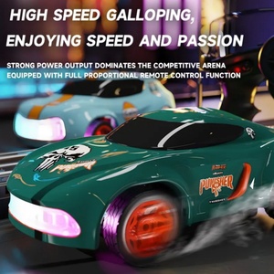 Voiture de course télécommandée JJRC Q197 Mini Drift Car, modèle RC à l'échelle 1:64, 6 couleurs lumineuses, télécommande et voiture intégrées, jouet de course - Product Image 4