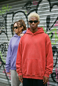 Sweat-shirt à capuche en molleton épais personnalisé avec logo, chaud pour l'hiver, coupe oversize, finition délavée vintage - Product Image 4