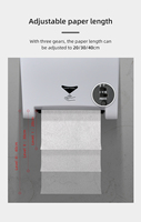 Distributeur de papier toilette électrique sans contact AOLQ pour salle de bain d'hôtel, de qualité supérieure, étanche, mural, avec coupe automatique pour rouleaux jumbo