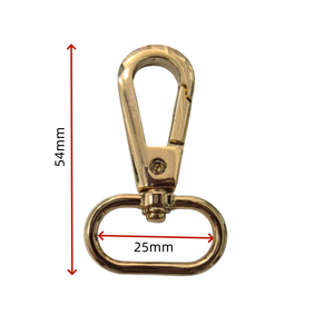 Kait jepret putar gesper logam untuk kulit, aksesori perangkat keras kerah anjing, kait klip untuk tali tas dompet - Product Image 4