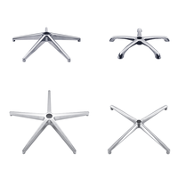 Pièces de base de chaise Chaise pivotante Base en fer Pieds Pièces de base de chaise de bureau Composant de partie