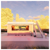 Maison préfabriquée Airbnb, Cabane modulaire, Maisons préfabriquées, Maisons conteneurs, Maison de luxe 40FT avec services hôteliers