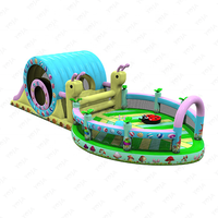 Toboggan gonflable coloré en forme d'escargot pour utilisation en intérieur, château gonflable de ferme, parc d'attractions pour la maison, parc d'aventure