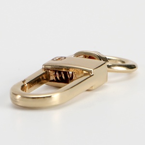 Anahtarlık <span class=keywords><strong>Metal</strong></span> Döner Klips Çinko Alaşımlı Kordon Klipsleri Kolay Bağlantı için Döner Kancalı Donanım - Product Image 3