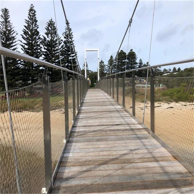 Outdoor Safety Rope Mesh Wire Rope Guardrail Protective Net Fence Wire Mesh for Safety Net