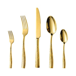 Vente en gros usine – Ensemble de couverts de luxe en acier inoxydable 304, design miroir poli, style européen, pour steak, couteau, fourchette et cuillère - Product Image 6