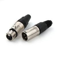Connecteur Xlr personnalisé de haute précision connecteur 3 broches mâle femelle connecteur Audio vidéo Xlr prix bon marché
