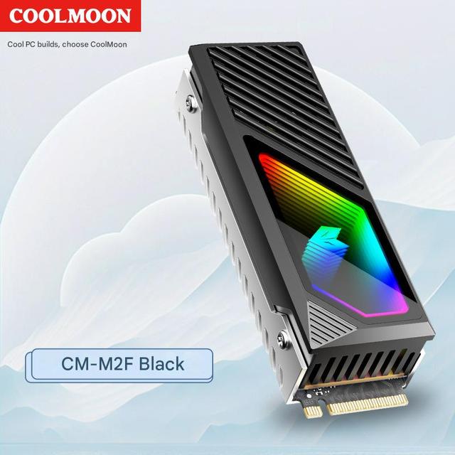 Desktop Computer M2 Solid-state Drive Cooler 2280 Heat Sink M.2 NVME Brass Heat Conduction Large air Volume Hard Disk Jacket