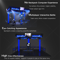 Divertido Parque Temático de Realidad Virtual, Juegos de Realidad Virtual Multijugador con Movimiento Libre, Simulador de Juegos Interactivos de Realidad Virtual 9D