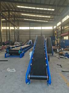 Geavanceerde industriële transportband met een breedte van 600 mm, een lengte van 10 meter, een hellende en verplaatsbare constructie, voor het transport van bulk-aardappelen. - Product Image 6