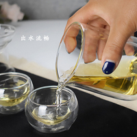 220ml nouveauté tasse à thé en verre à double paroi théière en verre borosilicate portable théière transparente de voyage avec infuseur à thé