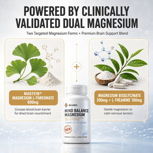 Cápsulas Vegetarianas de Magnesio para Equilibrio Mental OEM/ODM, Complejo Magtein de Doble Forma, L-Teanina, Vitamina B y Suplemento para Adultos - Product Image 3