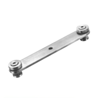 Acier inoxydable 304 Balustrade Escaliers Main courante Rampe Accessoires Double Connecteur En Verre Pour Escalier