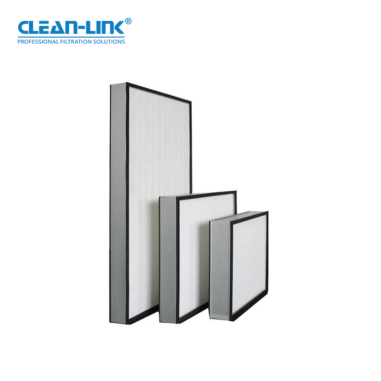 0.3 mikron 99.99% h13 14 hepa-luftfilter 24x48 tragbare mit Aluminum oder Galvanized rahmen/Hepa filter für ffu