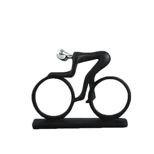 JD-N49 간단한 사이클링 스포츠 피규어 수지 수공예 장식품 거실 연구 홈 장식