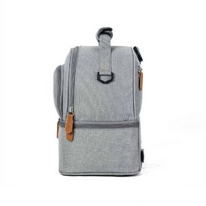Large Capacity Portable Lunch Bag, Hot Picnic School Food Lunch Bag, Insulation Material, Fresh Cooler, Handbag With Lunch Bag - Product Image 4