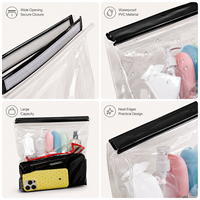 Pemegang tas plastik tahan air untuk mendaki peta kasus pemegang Hiking dompet PVC peta pemegang tahan air berjalan dilipat Velcro