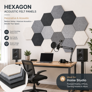Panneaux acoustiques en feutre découpés sur mesure OEM ODM en formes rondes, triangulaires, carrées et ondulées - Product Image 3