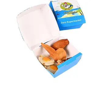 Vente chaude Plateau Papier Kraft Revêtement Bateau Forme Snack Boîte Ouverte Boîtes De Bateau En Papier Kraft