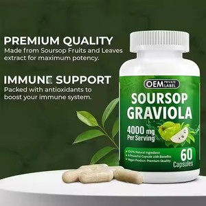 Cápsulas de Extracto de Guanábana Aeglewell OEM <span class=keywords><strong>4000</strong></span> mg, Cápsulas de Fruta Fresca, Potenciador del Estado de Ánimo y Promotor del Sueño - Product Image 5