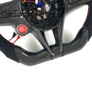 Accessori Auto per <span class=keywords><strong>Alfa</strong></span> <span class=keywords><strong>Romeo</strong></span>: Volante Personalizzato in Fibra di Carbonio per Giulia 952 Quadrifoglio QV Veloce <span class=keywords><strong>Stelvio</strong></span> - Miglioramento Interni - Product Image 3