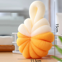 Brosse de massage exfoliante pour le corps, à main, pour le bain, en PE souple, 50g, pour le dos, en loofah, tendance