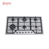 Nouveau modèle de plaque de cuisson à gaz encastrable en acier inoxydable OEM ODM à 6 brûleurs pour les grands appareils de cuisine