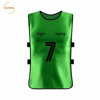 Maillot d'entraînement de football respirant personnalisé, chasubles de football en polyester, gilet d'entraînement en maille, chasubles de football avec ceinture