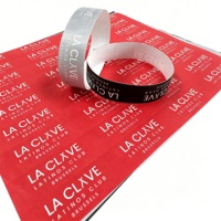 Bracelets personnalisés en papier synthétique Tyvek Dupont imperméables et durables, bracelet holographique pour les fêtes, les parcs d'attractions, les concerts