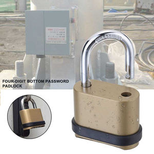 <span class=keywords><strong>Cadenas</strong></span> intelligent en laiton à combinaison numérique à 4 <span class=keywords><strong>chiffres</strong></span>, étanche, haute sécurité, robuste, rectangulaire, à trois cercles, personnalisé - Product Image 2