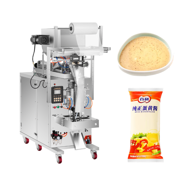 Automatic Chili Sauce Sachet Peanut Paste Mayonnaise Packaging Machine Molasses Horizontal Packing Machine for Tomat Sauce