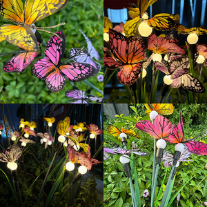 Small IP65 Waterproof Outdoor <strong>Solar</strong> LED Lamp New Style <strong>Firefly</strong> Butterfly Swing Garden Decorative Lawn <strong>Lights</strong> for Outdoor Use - Product Image 3